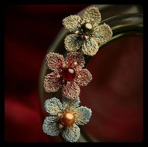 original handmade embroidery brooch females breast
